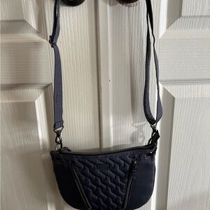 Lug Black Quilted Crossbody Bag